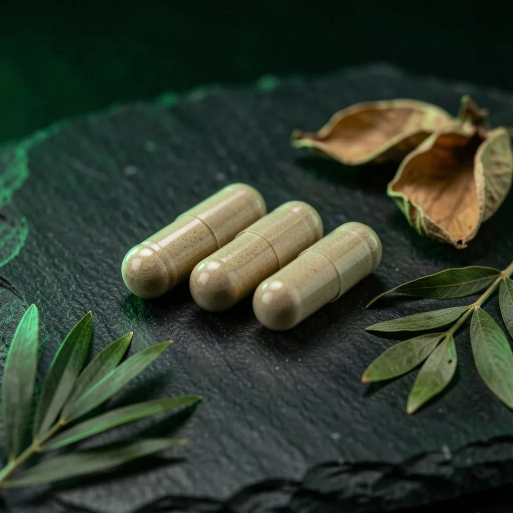 Natural capsules on stone surface